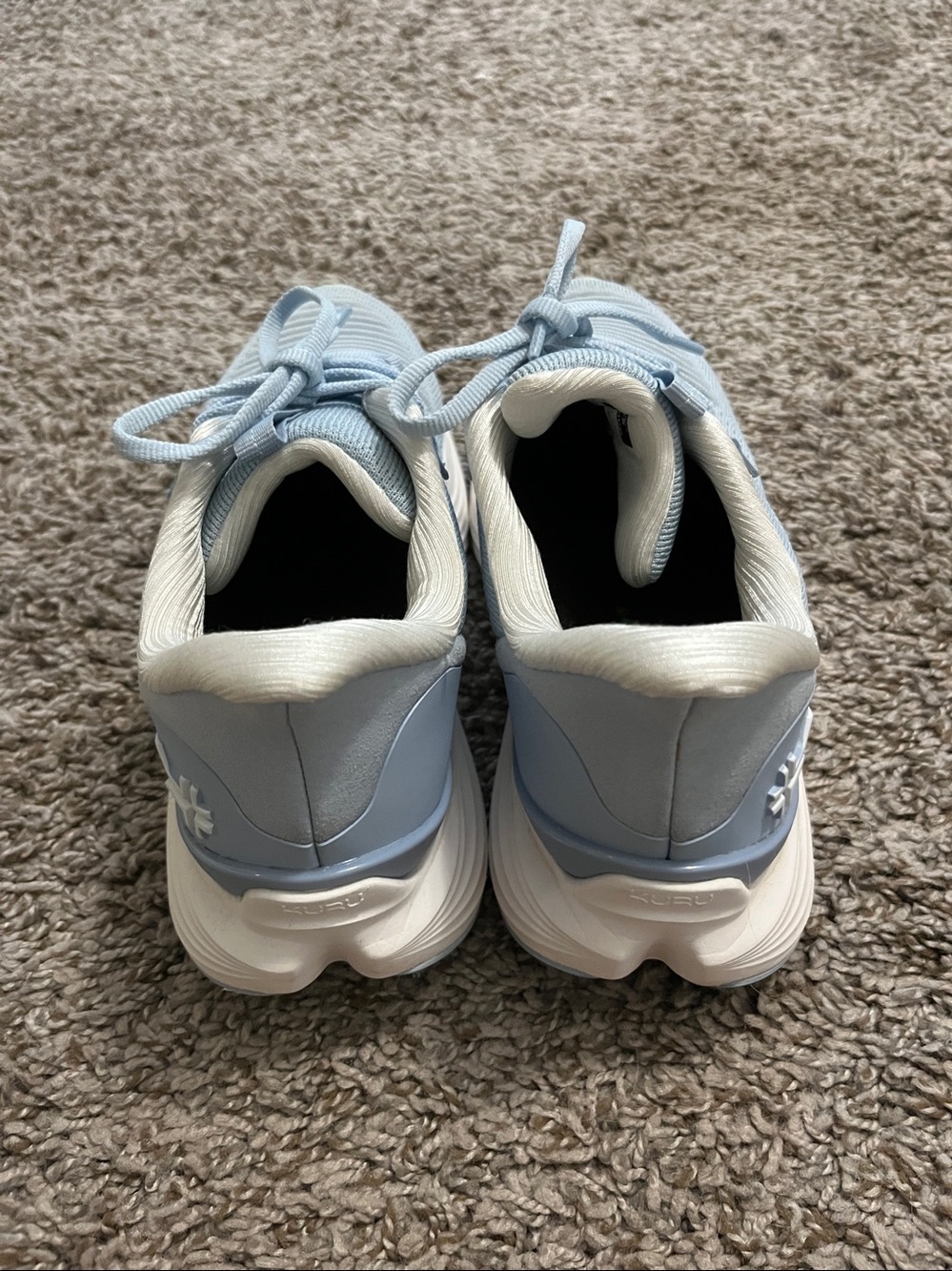 KURU Cloud Atom 2 Women's Pale Blue Knit Athletic Sneakers - Picture 5 of 8